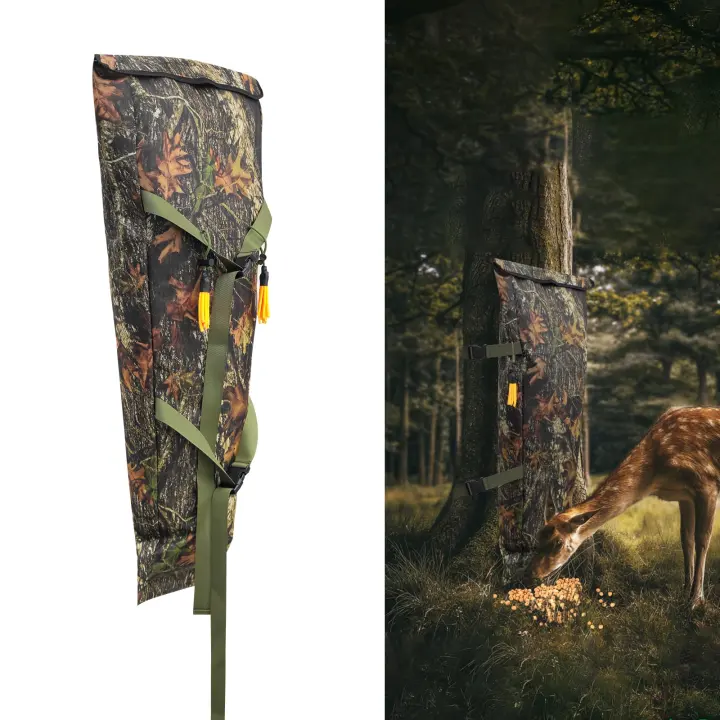 100 lb Camo Tree-Hugger Gravity Deer Feeder – Waterproof Corn Bag