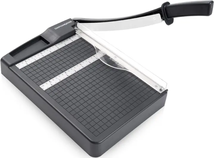 12" Heavy-Duty Guillotine Paper Cutter & Trimmer with Safety Features