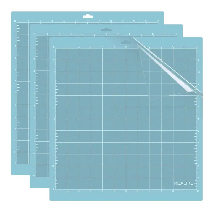 12x12 Light Adhesive Cutting Mats (3-Pack) — Gridded Craft Mats