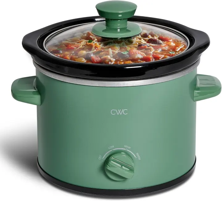 2-Quart Mini Electric Slow Cooker with Removable Stoneware