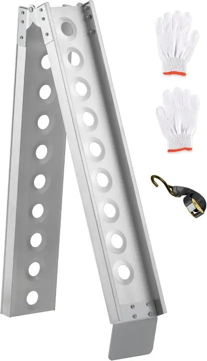 6 ft Folding Motorcycle & Bike Loading Ramp — Aluminum, Portable