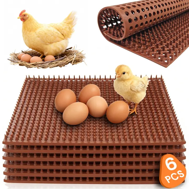 6-Pack Reusable 12 x 12 Chicken Nesting Pads (TPE Silicone)