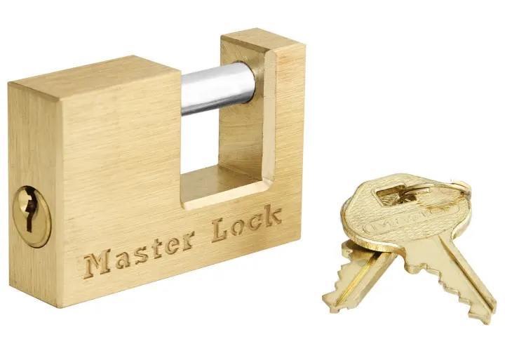 605DAT Solid Brass Coupler Hitch Lock — 2" Body, 15/16" Shackle