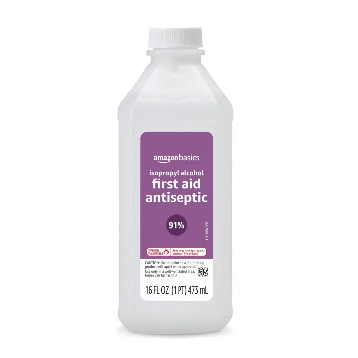91% Isopropyl Alcohol First-Aid Antiseptic, Unscented — 16 fl oz (1-Pack)
