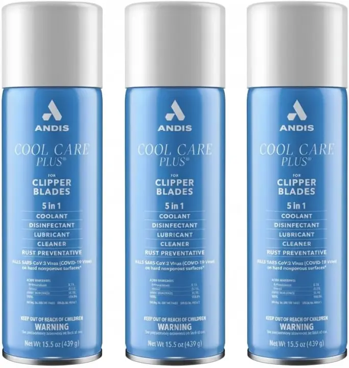 Andis Cool Care Plus 5-in-1 Clipper Lubricating Spray — 3 Pack