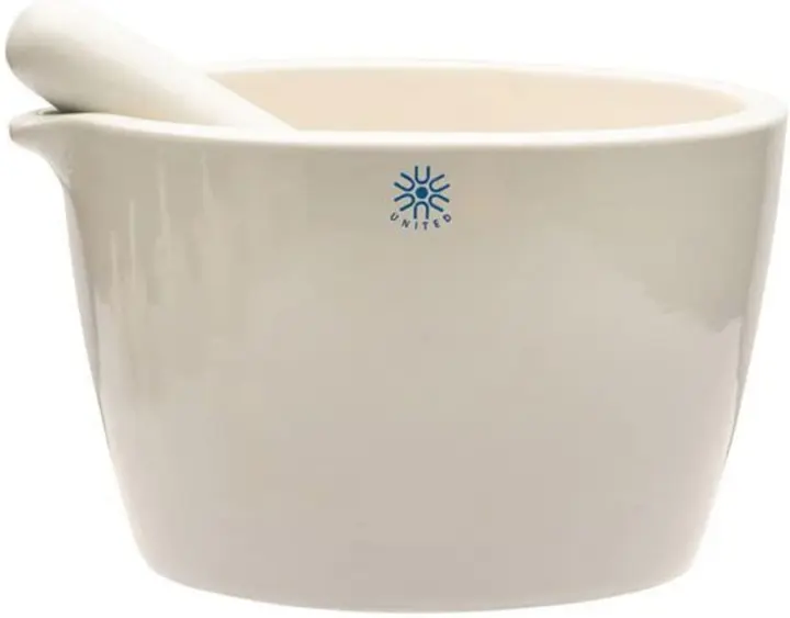 Ceramic Deep-Form Mortar & Pestle Set — 1900 mL Capacity