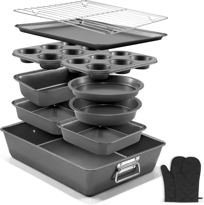 Gymdin 12-Piece Nonstick Carbon Steel Bakeware Set