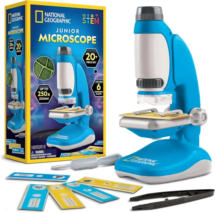 Junior Microscope Kit for Kids — 50–250x Magnification with Handheld Option
