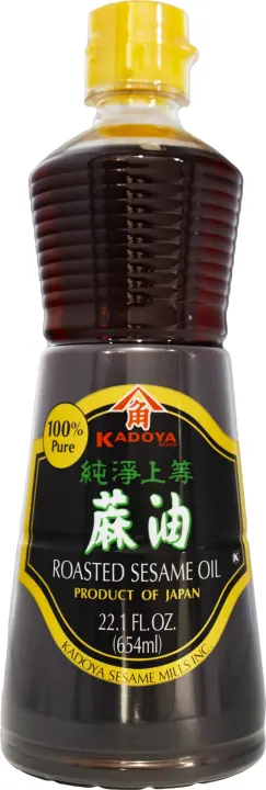 Kadoya Toasted Sesame Oil — 22.1 fl oz Bottle
