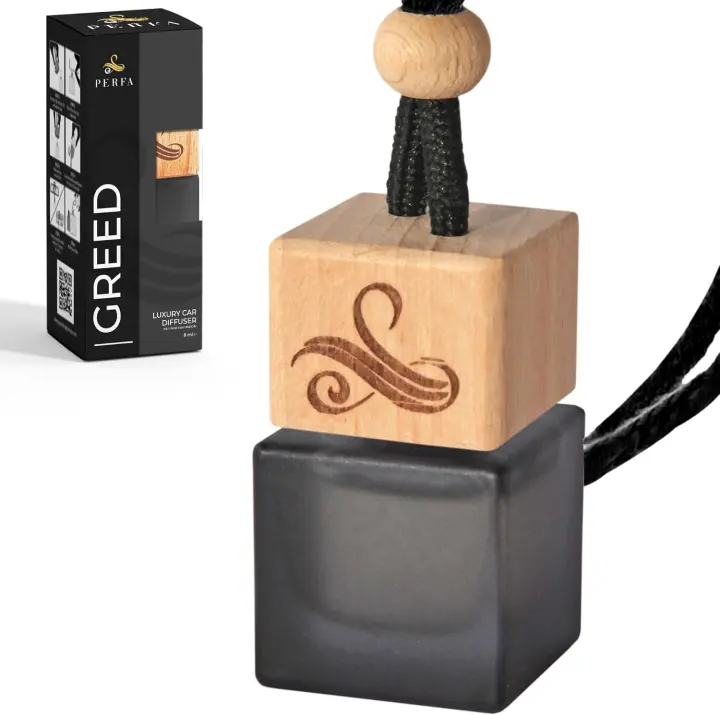 Men’s Car Perfume Diffuser — Greed-Inspired 8ml Vent Clip Air Freshener
