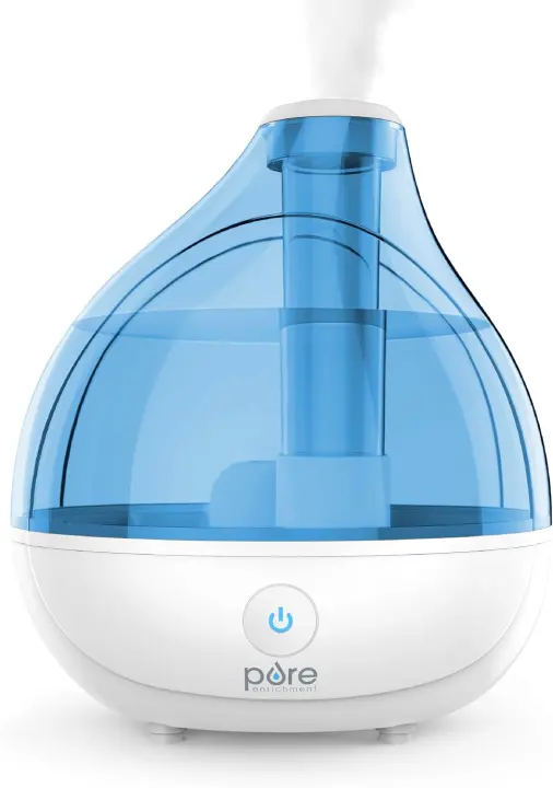 MistAire Ultrasonic Cool Mist Humidifier — Front-Load Quiet Unit for Rooms up to 250 sq ft