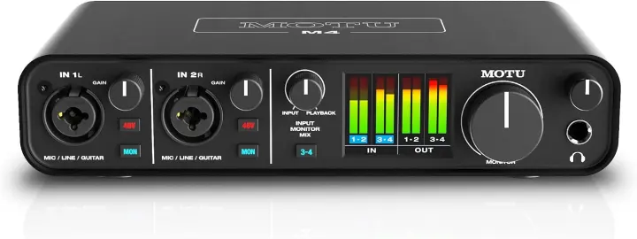 MOTU M4 4-in/4-out USB-C Audio Interface