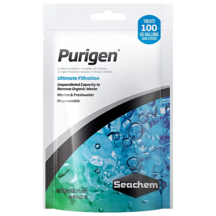 Purigen Aquarium Organic Filtration Resin — 100 ml Media