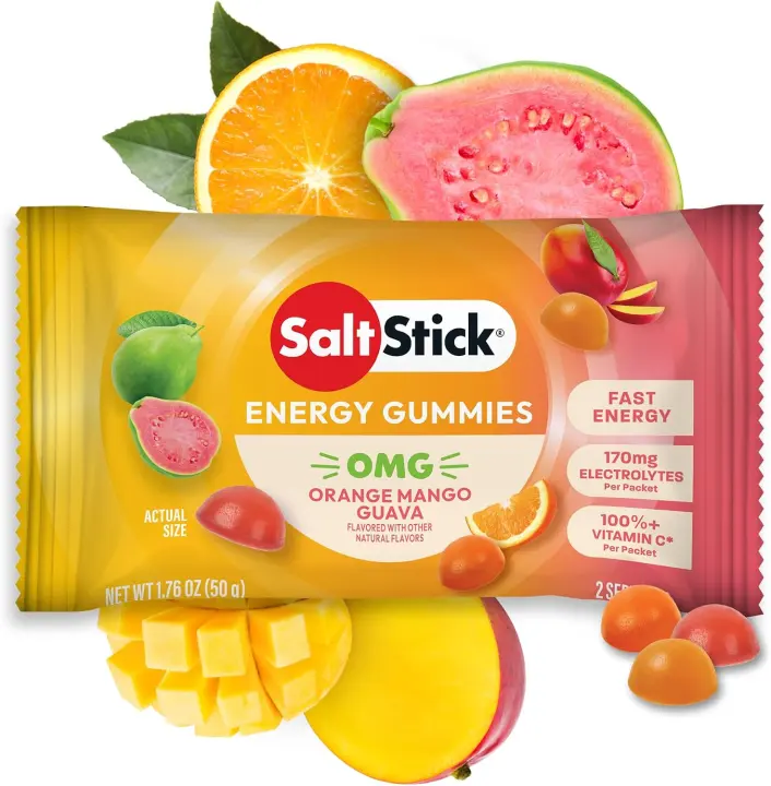 SaltStick Energy Chews — Orange Mango Guava, 10 Packs (20 Servings)