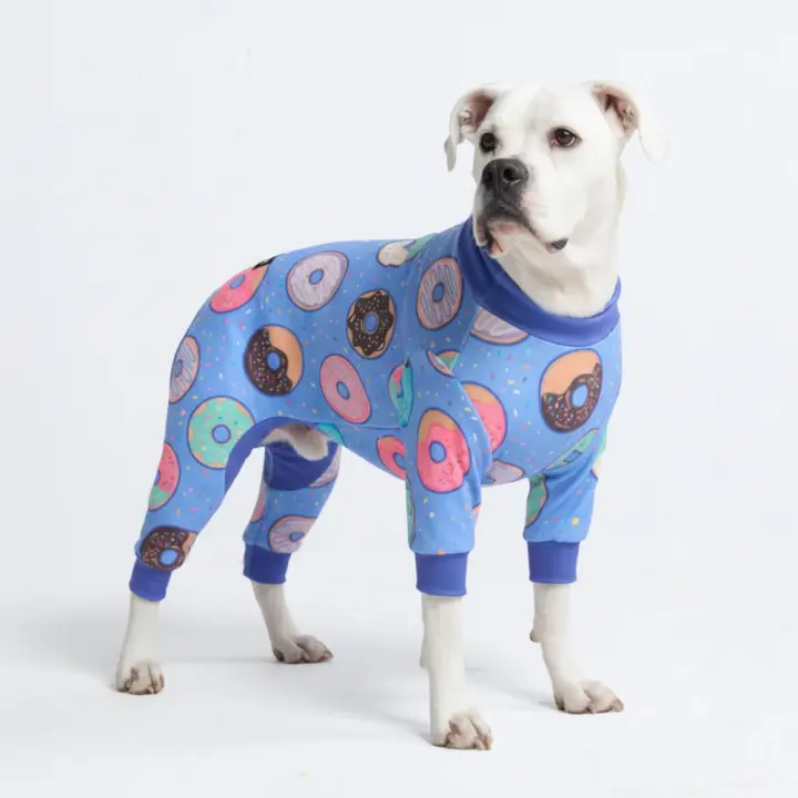 Spark Paws Recovery Dog Onesie — Full‑Leg Stretch Pajamas