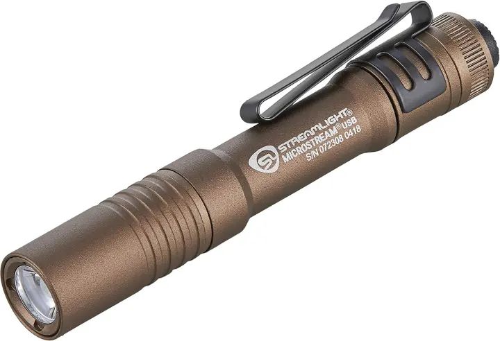 Streamlight MicroStream USB Rechargeable Mini Flashlight — Coyote