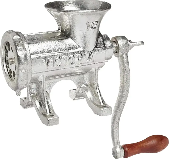 Victoria Cast-Iron Manual Meat Grinder (Table-Mount) — No. 12