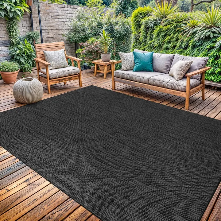 Washable 5x7 Indoor/Outdoor Area Rug — Weather-Resistant Patio Carpet