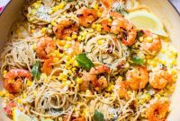 Zesty Shrimp and Sweet Corn Pasta