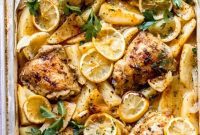 Zesty Lemon Herb Roasted Chicken and Golden Potatoes