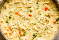 Crustless Chicken Pot Pie