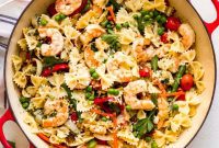 Zesty Shrimp and Spring Vegetable Pasta