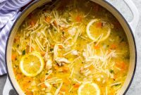 Bright and Zesty Lemon Chicken Soup