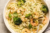 Vibrant Pesto Shrimp Pasta