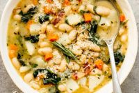Tuscan Farmhouse Kale & White Bean Soup