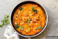 Creamy Thai Red Curry with Succulent Shrimp