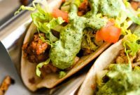 Creamy Cilantro Chicken Tacos