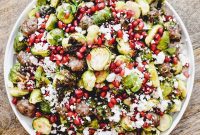Caramelized Brussels Sprouts and Sausage Bake