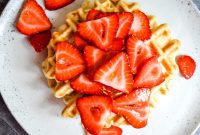 Sunrise Strawberry Waffles