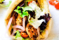 Classic Greek Chicken Gyros with Zesty Tzatziki