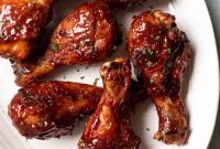 Sweet & Smoky Oven-Baked BBQ Drumsticks