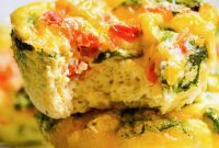 Savory Spinach and Roasted Red Pepper Egg Bites