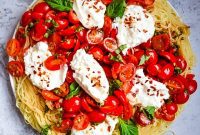 Creamy Burrata Bruschetta Pasta