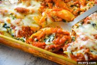 Spinach and Ricotta Stuffed Shells Bake