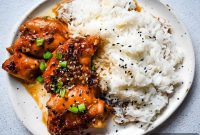 Sticky Garlic Brown Sugar Chicken