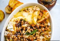 Decadent Honey-Glazed Brie with Fig Jam