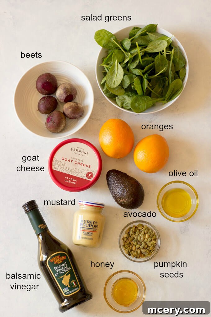 Vibrant Roasted Beet and Avocado Salad 3 Ingredients for roasted beet salad with avocado