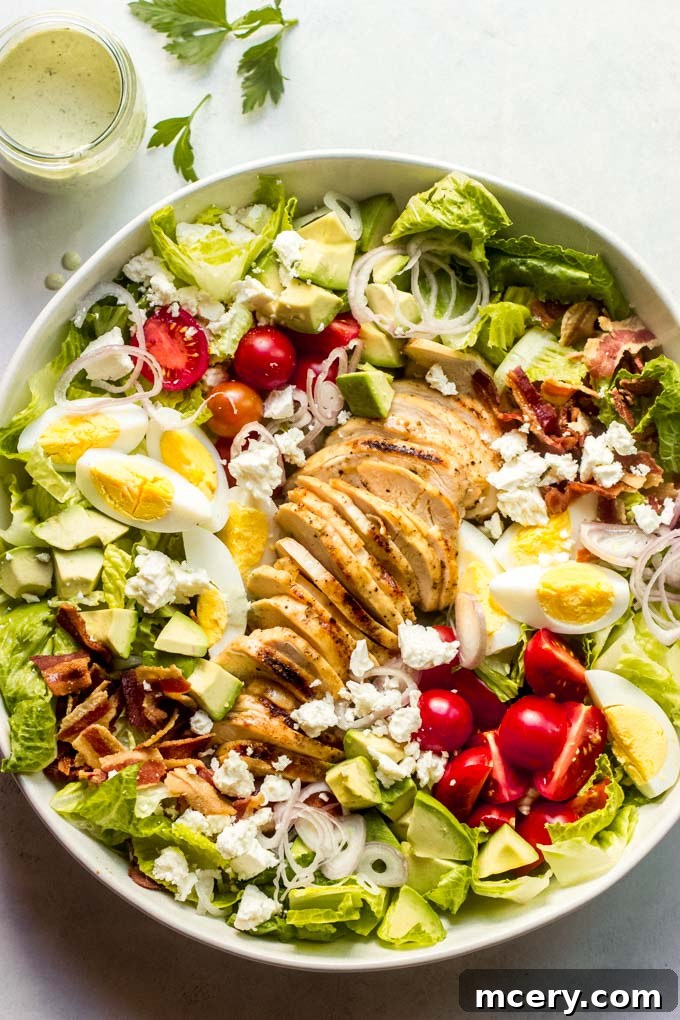Green Goddess Cobb Salad with Chicken