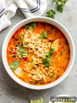 thai red curry noodle soup