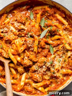 pumpkin and sausage pasta recipe