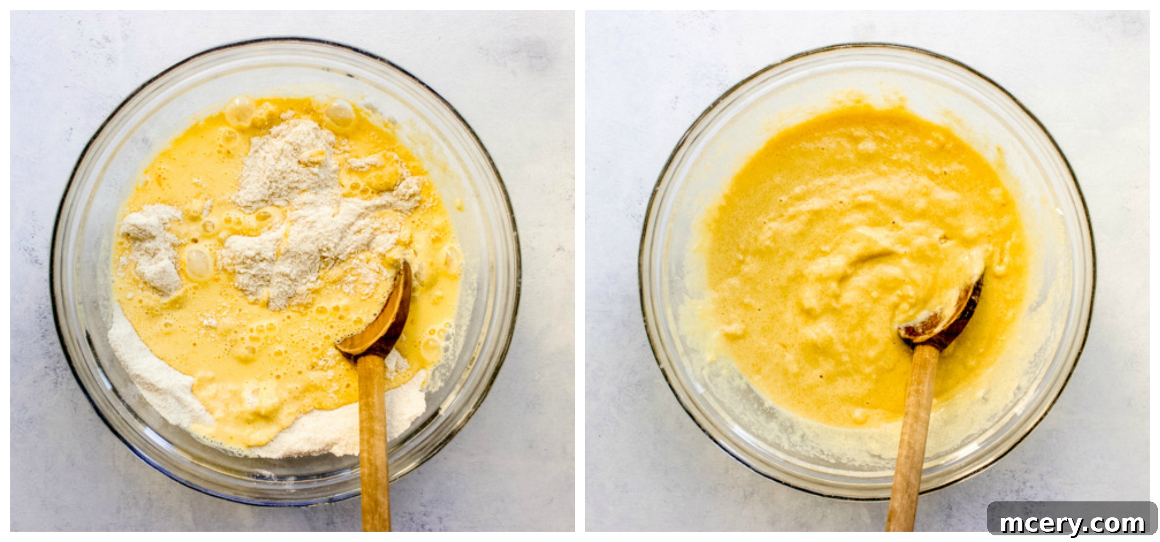 Golden Semolina Delight 7 cake batter in a bowl