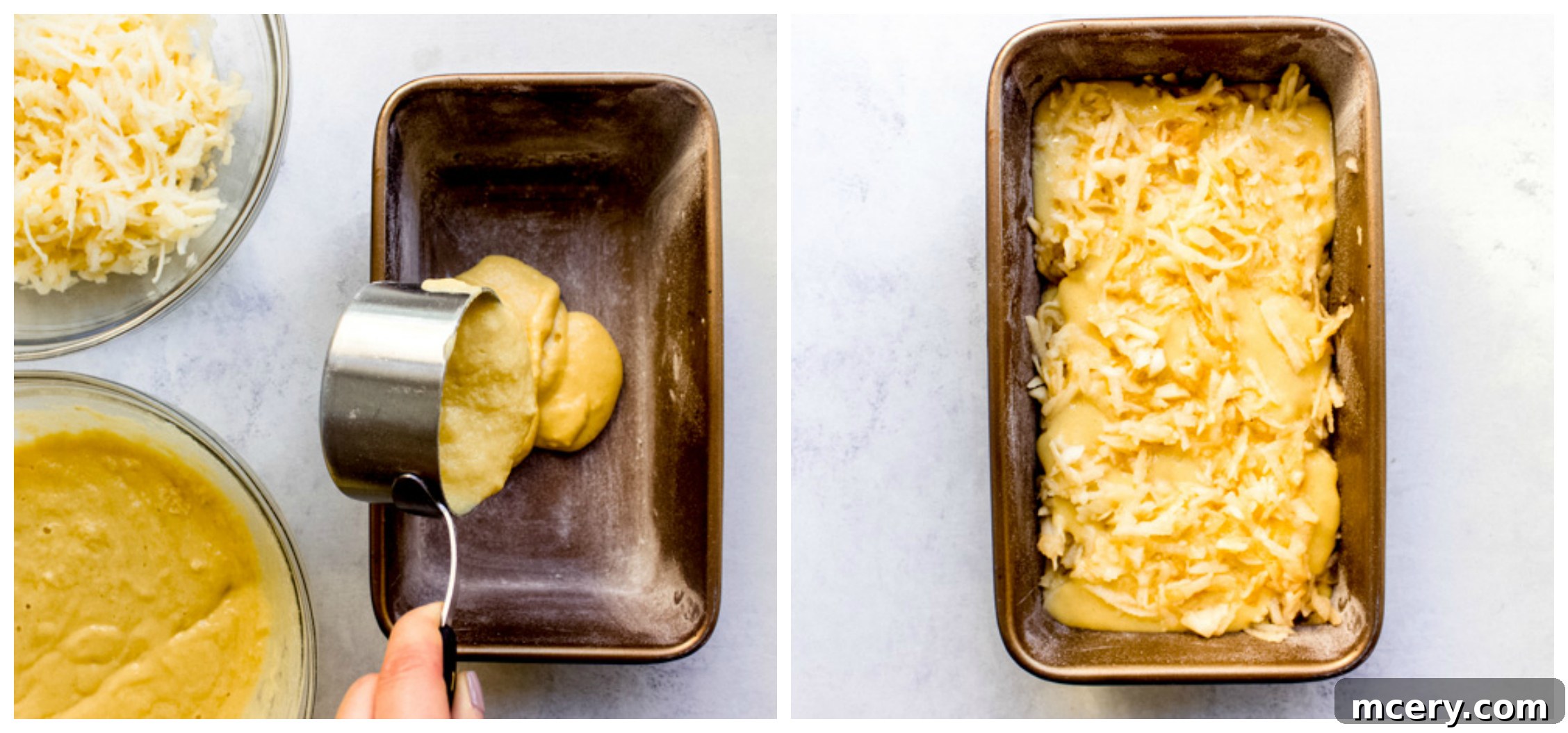 Golden Semolina Delight 8 apple pie cake in a loaf pan