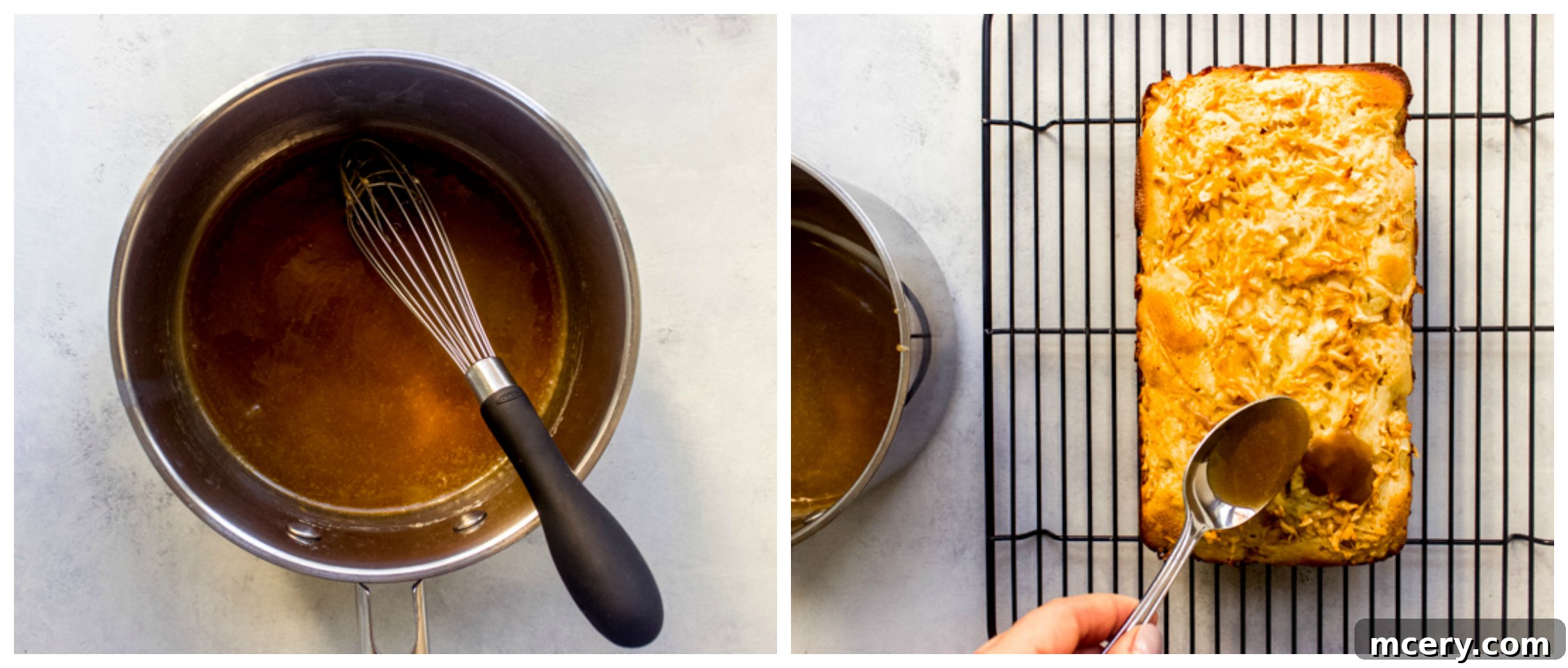 Golden Semolina Delight 10 glazed cake on cooling rack