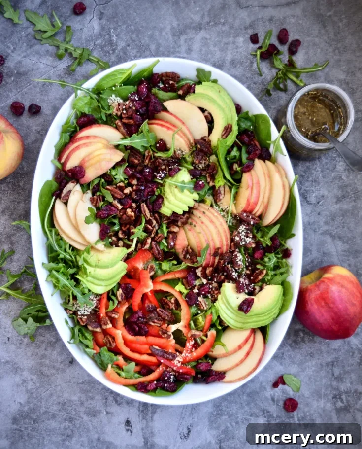 Harvest Salad with Apples and Sweet Balsamic