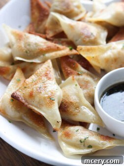 4-Ingredient potstickers that are juicy, tender, and delicious for dinner or appetizer.