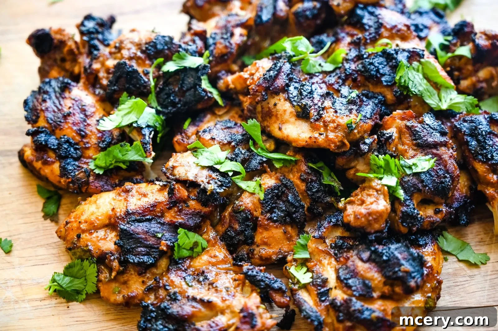 Creamy Cilantro Chicken Tacos 10 Warming tortillas in a skillet